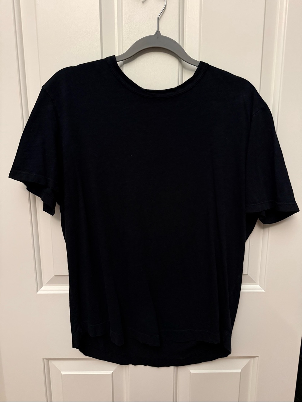 Buck Mason Curved Hem T-Shirt - Black